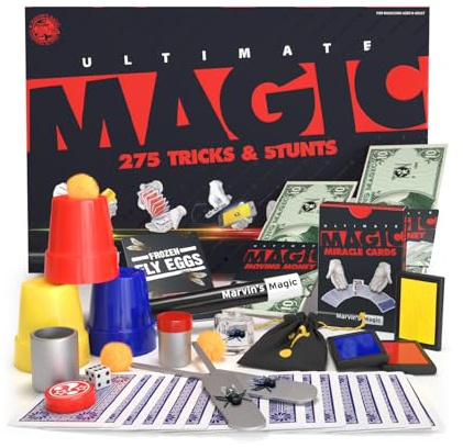 Marvin's Magic - 275 Ultimate Magic Tricks - Full Set - Kids Toys for Birthday - 275 Mind-Blowing Tricks & Illusions Included - Age 8+