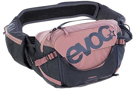 EVOC Unisex Hip Pack Hüfttasche, Dusty Pink / Carbon Grey, HIP PACK PRO Inkl. 1 5l Trinkblase EU