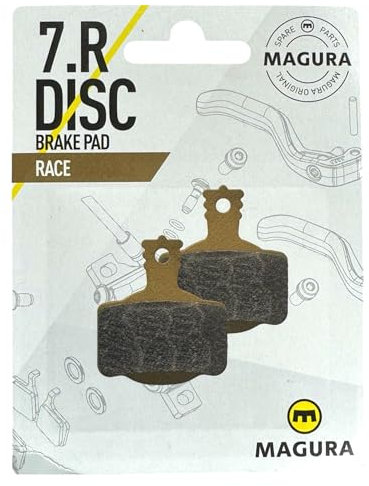 Magura MT - Freni a disco idraulici di ricambio per bicicletta MT 2 4 8 Trail I pastiglie freno I MTB I Ebike I Tour I (7.R (2 pistoni) Gold Race)