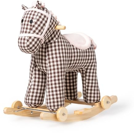 ATAA Caballito Balancín 2 en 1 Spook con Ruedas – Mecedora Infantil y Correpasillos de Tela Suave – para Niños de 18 Meses a 5 Años (Spook)