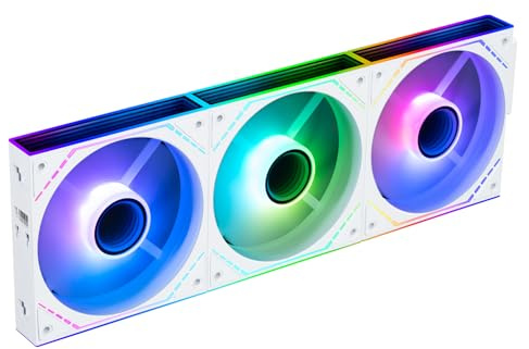 Thermalright TL-M12QW-S X3 - Ventiladores para caja de PC de 120 mm, ventiladores PWM ARGB, alto flujo de aire de 2000 RPM, daisy-chain, iluminación de espejo infinito, pack de 3