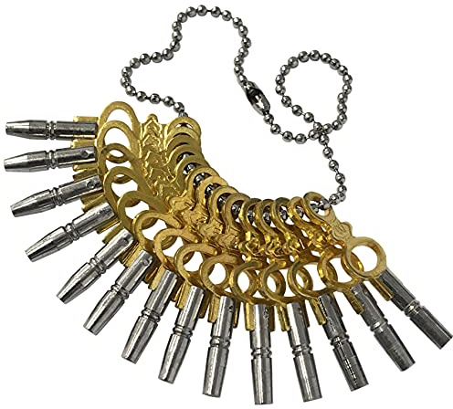 Set of 14 Pocket Watch Keys Size 00-12 Tools Winder Vintage Winder Key