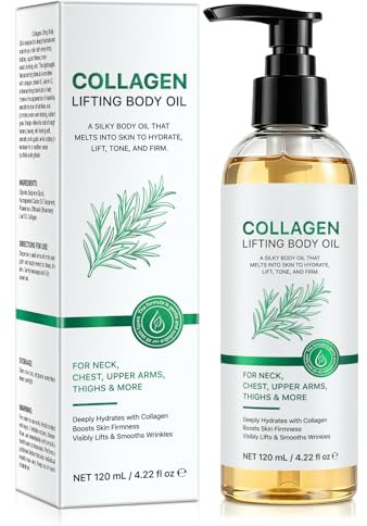 Collagen Lifting Body Oil After Shower, Collagen Oil with Hydrating & Moisturizing Formula, Anti Aging, Improve Skin Sagging for Women & Men, 120ml