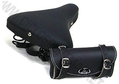 MONTEGRAPPA Sattel Feder + Portemonnaie Fahrrad Graziella - Oldtimer - R - Holland/Vintage - Schwarz