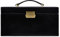 Time Resistance Leder Schmuckkästchen - Schwarz Schmuckaufbewahrung - Schmuck Verstauen - Schmuckkasten mit Spiegel - Schmuck Organizer mit Vielen Fächern - Jewelry Box