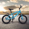 SanBouSi 18 Zoll Kinderfahrrad Fahrrad Mountenbike Kinder Lauflernrad Urban Jungle Fahrrad mit Warnglocken und Lichter für Kinder ab 125 cm (Blau)