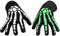 Unisex Skelett Handschuhe Halloween Glow in The Dark,Halloween Handschuhe Skelett Kostüm Sensenmann Kostüm Accessoire Horror Handschuhe Schwarz Leuchtende Skelett Hand für Erwachsene Kinder