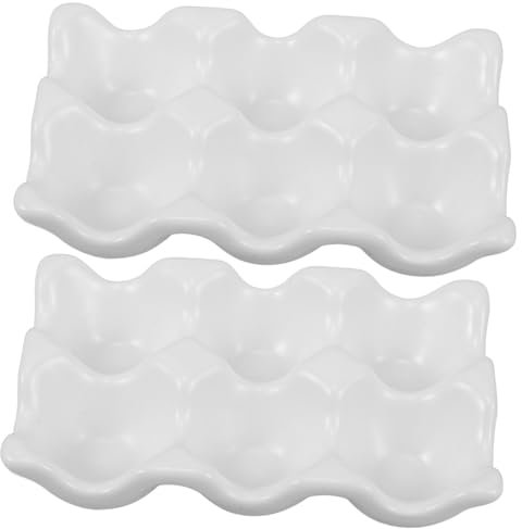 Hemobllo Grille À Œufs Support À Œufs Pour Réfrigérateur Plateau À Œufs Support À Œufs Pour Réfrigérateur Coquetiers En Céramique Rangement Des Œufs Pour Réfrigérateur Support À Œufs