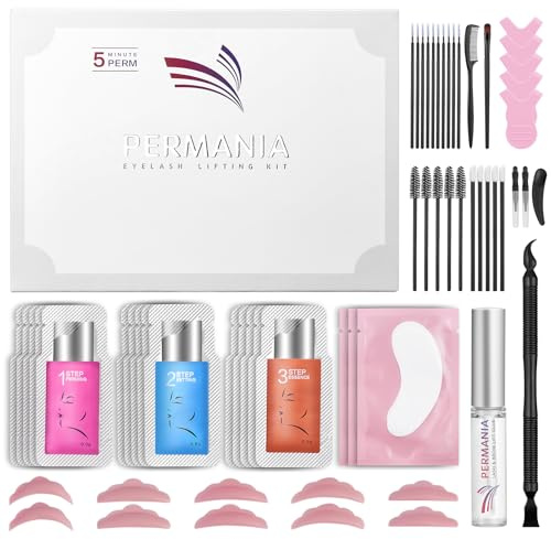 PERMANIA Kit Lifting de Pestañas, Laminado de Cejas 2-in-1, Adecuado para Salón & Uso Doméstico