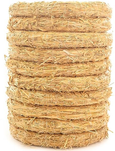 Flowerbox 10er Set Strohrömer, Durchmesser 30 cm, Stärke 4 cm