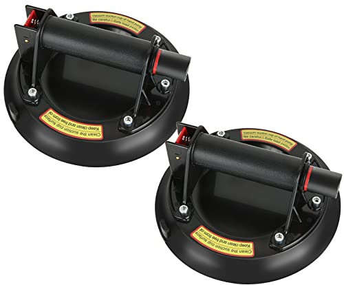 SENENQU Lot de 2 Ventouse Carrelage Professionnelle, 100KG Ventouse Vitre Professionnelle Vide Ventouse en Verre Carrelage pour Transport et Déménagement Carrelage, Verre, Baie Vitrée, Plaque & So