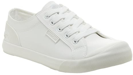 Rocket Dog Womens Jazzin Sneaker, White, 8 UK