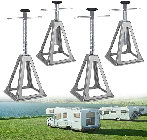 ACXIN 4 cavalletti di sostegno per caravan, altezza regolabile 28 – 43 cm, portata fino a 1000 kg, per auto, roulotte, camper, rimorchi