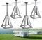 ACXIN 4 caballete de apoyo para caravana, altura ajustable, 28 – 43 cm, accesorios para caravanas, hasta 1000 kg, para coche, caravana, remolque, 4 unidades