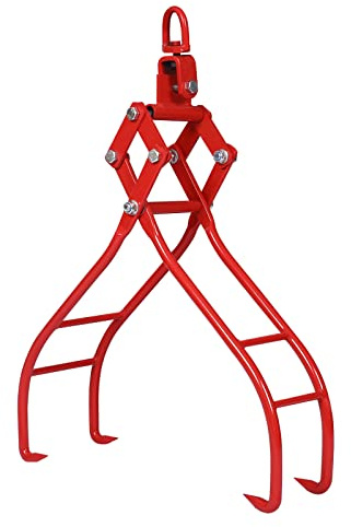 Nanberone 28 Log Lifting Tongs, 4 Claw Log Grapple for Logging Tongs Timber Lifting Tongs for Truck, ATV, Tractor and Skidder