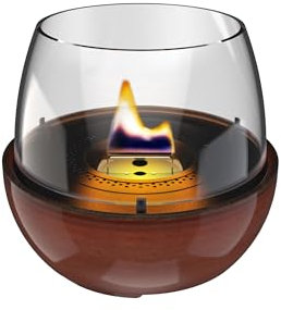 Tulip 18 Amber reaktives Porzellan tischfeuer tischkamin tenderflame Ø 19,3 x 18 cmchfeuer tenderflame Ø 18,3 x 13,6 cm