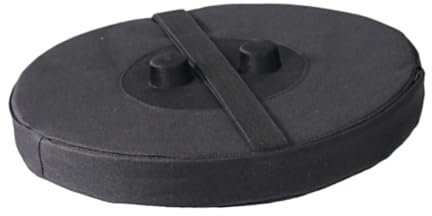 Perfeclan Teleskophocker-Kissen, Klapphocker-Kissen, rund, schwarz, Sitzkissen für faltbaren Hocker für Indoor- und Outdoor-Grillen, Rucksackreisen