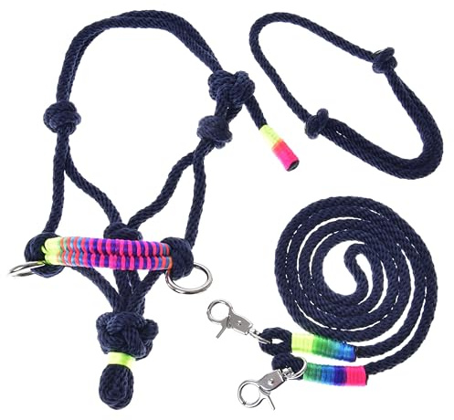 LarDen Hobby Horse Zubehör SeilSet - Halfter mit Zügel & Halsring für Größe M Steckenpferd - Rosemary, Stockpferd Set, Hobby Horsing Pferd, Spielzeug Kinder, Spielpferd, Hobbyhorse