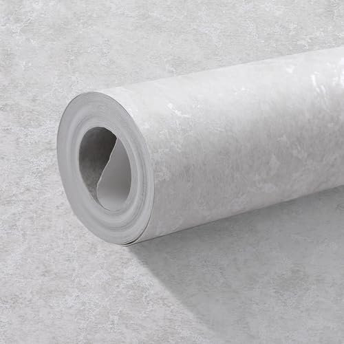 Beswitory Grey Concrete Effect Wallpaper Thick Textured Distressed Concrete Design Industrial Cement Metallic Glitter Wallpaper Decorative Luxury Wall Paper Roll for Living Room Hallway Bedroom