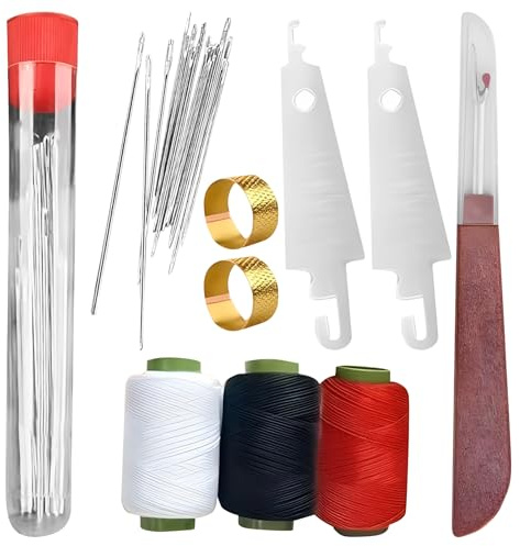 37 Set Strumenti Cucito PC | Set Aghi Cucito In Acciaio Inossidabile | Kit Per Le Foglie Con Filo E Fognature 'ago | Ago Manuale E Kit Filo Per Principianti