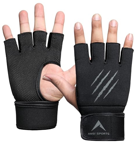 Boxing Inner Gloves Neoprene Wrist Support Padded Gel Wraps Hand Protection Boxing Bag Hand Wraps for Punching MMA Martial Arts Muay Thai Speed Bag Training – Under Mitts