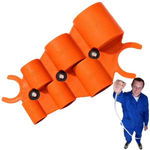 Herramienta de desbarbado de tuberías, escariador de tuberías T, material ABS, herramientas de fontanería, escariador interior exterior de 5 pulgadas, 150 g, de seis tamaños que mejora la