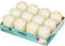 Bolsius - Velas básicas para decoración, cera, marfil, tamaño de cera: 7,8 cm de alto, 5,8 cm de diámetro, 12 unidades