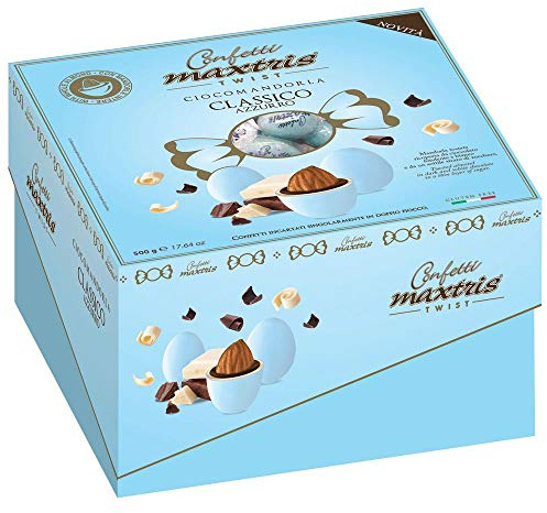 DRAGÉES MAXTRIS Douces Événement BLEU CLAIR TWIST enveloppé dans bonbon 500 gr