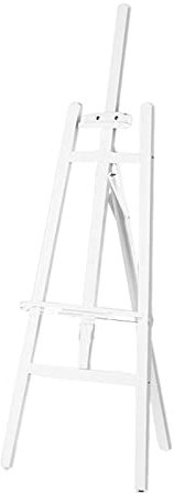 Colcolo Stand-Staffelei aus Holz, höhenverstellbare Winkel, Studio-Staffelei, Maler, Gemäldehalter, Ständer für Kunsthandwerksbedarf, Hochzeit, Poster, 1,5m Weiß