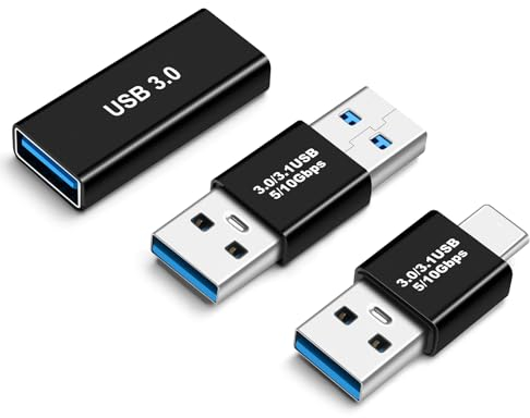 BORLTER CLAMP Adattatore USB A/C, 3.0 maschio/femmina, da tipo C a A 3.0, connettore maschio/femmina, prolunga