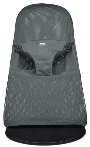 Fabric seat for Bouncer Belltop Compatible with Babyjörn Bouncer (Cover, seat): Balance, Soft & Bliss. Fresh mesh Style. Cover for Baby Bouncer. Baby seat for Hammock: Ergonomic fit - Grey