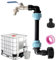 NANSIKE IBC Schwanenhals, IBC Tank Zubehör, 1000l Wassertank Zubehör, IBC Container IBC 3/4 Wasserhahn S60x6 Wasserhahn Absperrhahn Wassertank Zubehör Auslaufhahn 30cm Erhöhter Auslauf