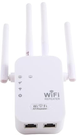 Fegtrtyoa Ripetitore WiFi 300Mbps Estensore di Segnale WiFi Wireless Amplificatore di Rete Dual Band 5G 2.4G Router WiFi A Lungo Raggio Spina UE Facile da Usare