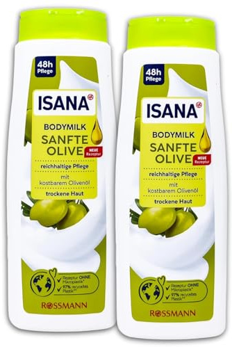 2 er Set ISANA Bodymilk Sanfte Olive 2 x 400 ml
