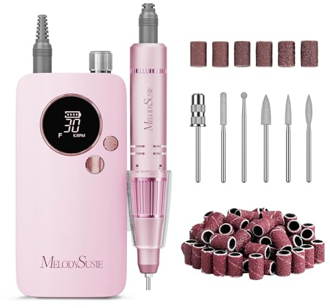 MelodySusie Pastel Clip-On Nail Drill SC320F for Gel Removal & Nail Prep