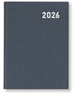 Letts of London Principal Mini Pocket week to view 2026 diary - Grey 26-TP3EPGY