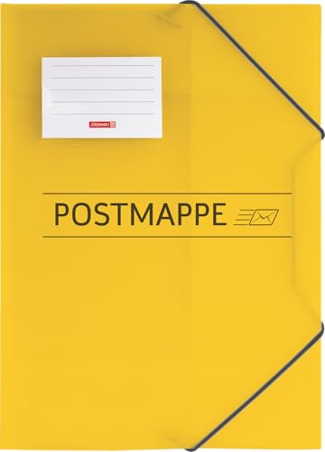 Brunnen Sammelmappe/Postmappe (A4, mit Gummizug), Gelb (1 Stück, Postmappe PP)