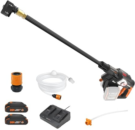 WORX 40V PowerShare Hydroshot, 800 PSI Brushless Portable Power Cleaner, 5-in-1 Nozzle Power Washer, Pressure Washer- WG647