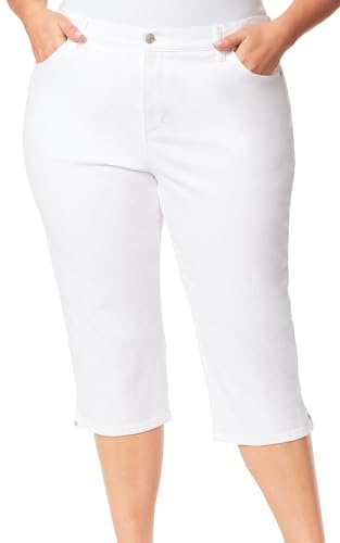 Gloria Vanderbilt Amanda Capri Jeans, Blanco Vintage, 52 Más para Mujer