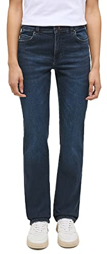 MUSTANG Jean Coupe Droite Crosby pour Femme Bleu foncé 882 27 W/34 L, Bleu foncé 882, 27W x 34L