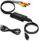 AXFEE RCA Auf HDMI Konverter, 1080P Composite CVBS AV Zu HDMI Video Audio Adapter Mit Kabel für PS2/Xbox/SNES/N64/VHS/VCR Videorecorder DVD, Unterstützt PAL/NTSC