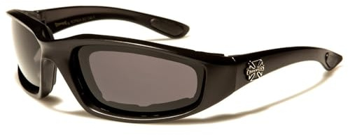 lunettes de soleil moto rembourrée enveloppantes rembourrage matelassé biker motard coussinet de protection coupe vent
