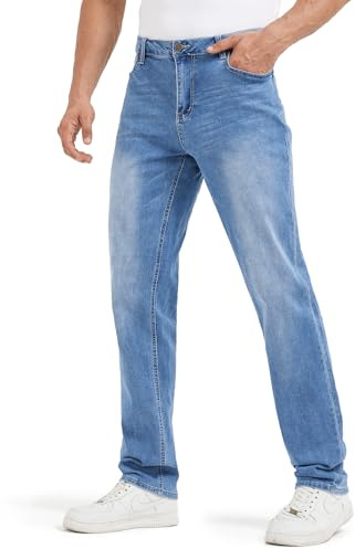 Zylioo Tall Men Jeans,Extra Long Jeans for Men,Big and Tall Jeans with Long Leg 34/36,Clasic Strech 5 Pockets Long Inseam