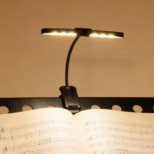 Lampe LED super lumineuse rechargeable pour pupitre à clipser, rechargeable par USB-C