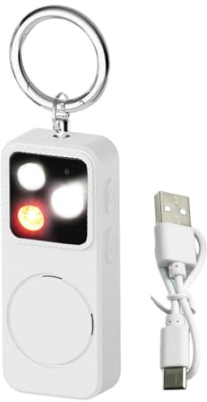 Allarme Personale - con LED Ricaricabile 150db,Forte Protezione Sicura Allarme Personale,per Anziani Studenti Donne Ragazze Bambini Università Sicurezza Quotidiana