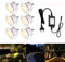 6er Set Led Bodeneinbaustrahler Bodenleuchten Bodenstrahler Aussen DC12V 1W Ø45mm IP67 Wasserdicht LED Terassenbeleuchtungen Einbaustrahler Terrasse Küche Garten Einbauspots Warmes Weiß