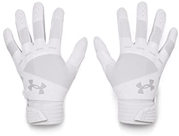 Under Armour Gants de softball pour femme, (100) blanc/blanc/gris halo, taille L