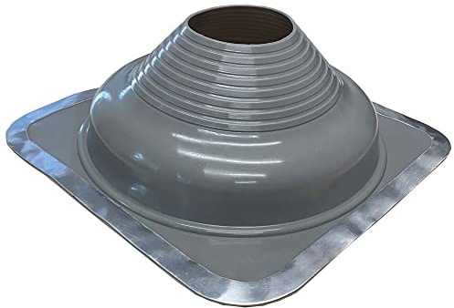 Chimsoc HT Rubber Pipe Flashing - Grey High Temperature Silicone - Suits 160-300mm Diameter Pipes