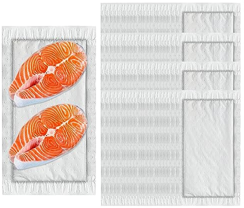 Tampon absorbant alimentaire, 100 tampons absorbants Dri Lock 50/80 grammes Papier de cuisine, fournitures hygiéniques de cuisine pour garder l'emballage propre à sec, dans la cuisine et en magasin