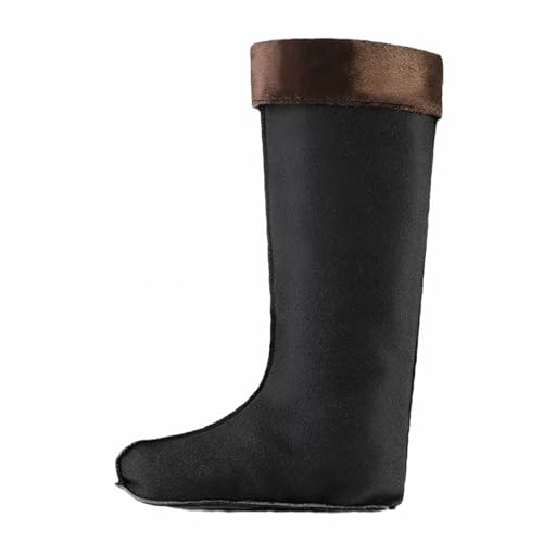 Reyox Uomo Fodera Termiche a Forma di Calza per Stivali in Gomma Nero Altezza del Tubo 39 cm 40